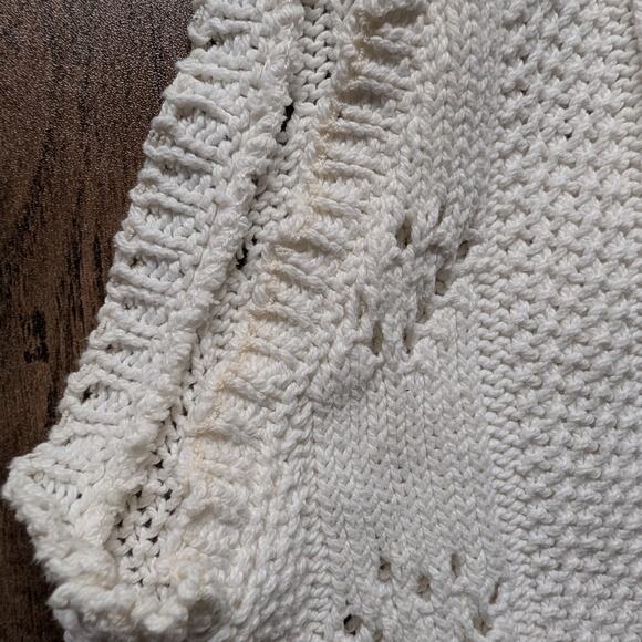 90s Knit Sleeveless Cardigan Sweater - Picture 6 of 7